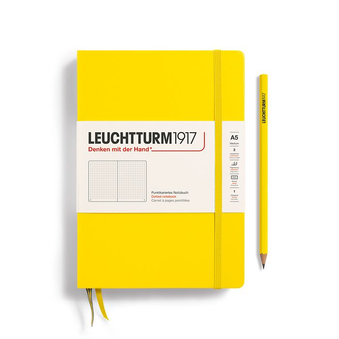 Leuchtturm1917  Medium Notebook A5 Hardcover Lemon