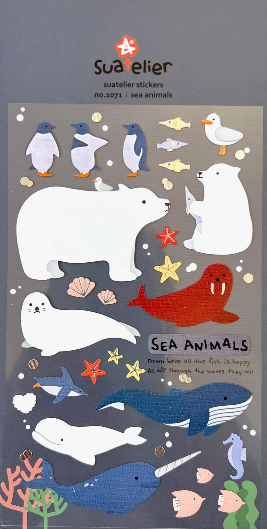 Suatelier Sea Animals Stickers