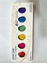 Load image into Gallery viewer, Kuretake Gansai Tambi &quot;Gem Colors&quot; 6 colors set
