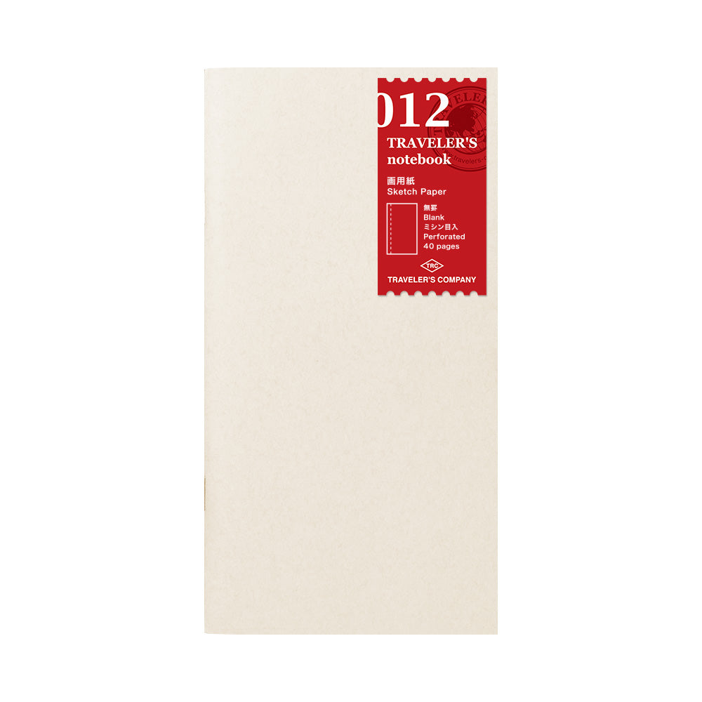 Traveler's Notebook Regular Size 012 Refill Sketch Paper